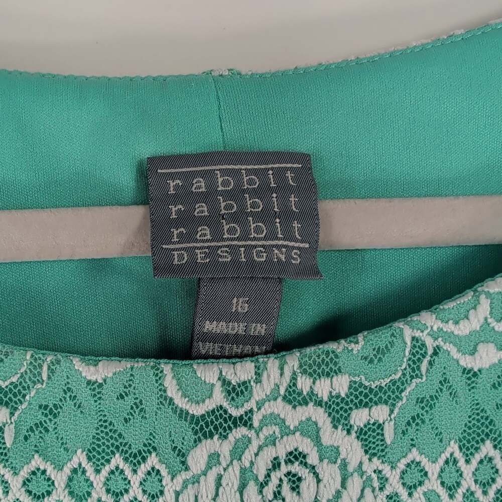 Rabbit Rabbit Rabbit Designs Lace Floral Dress, Size 16 - Picture 5 of 7